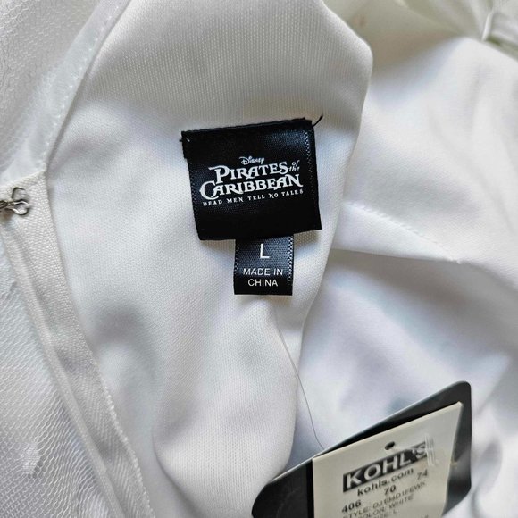 Juniors Disney Pirates of the Caribbean White Dress Size Large - Picture 7 of 11